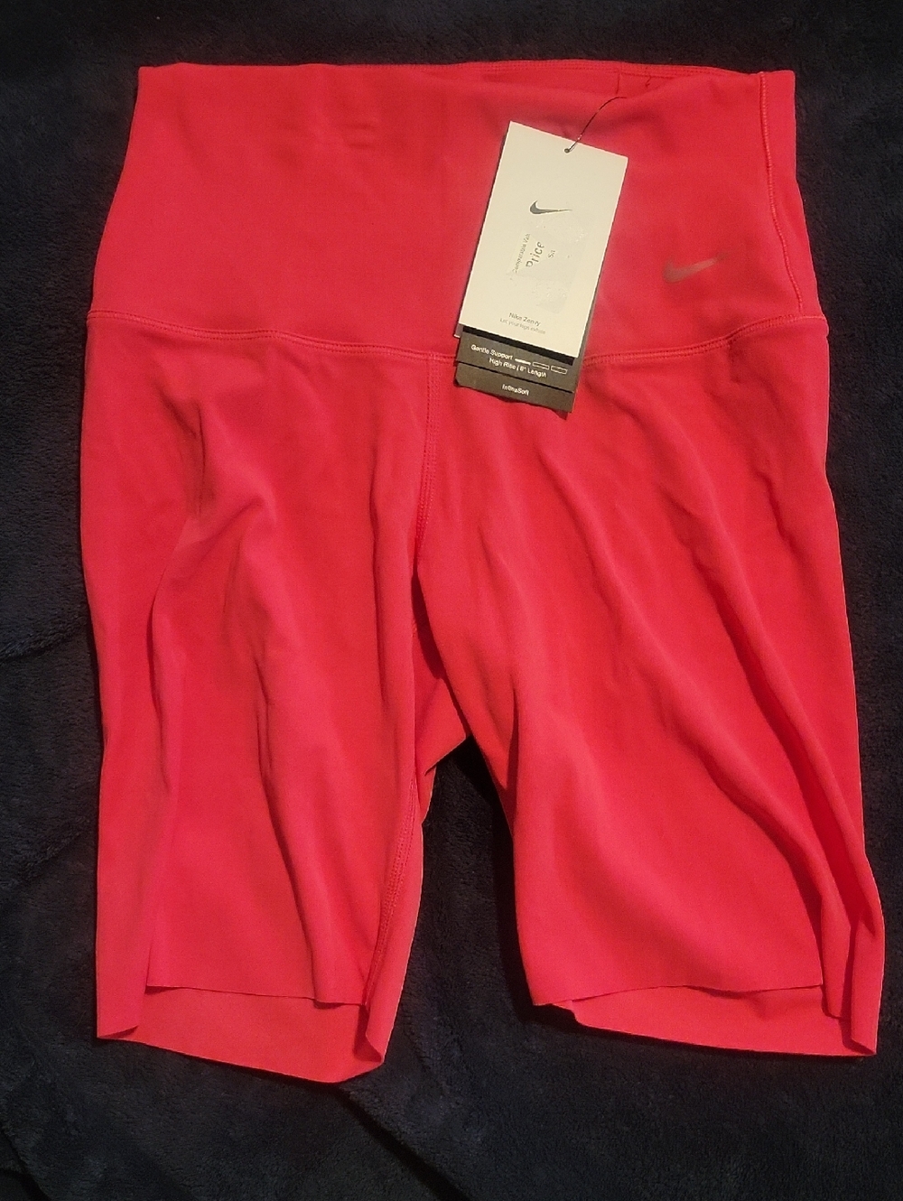 Nike Women's Vibrant Pink High-Waist Bike Shorts